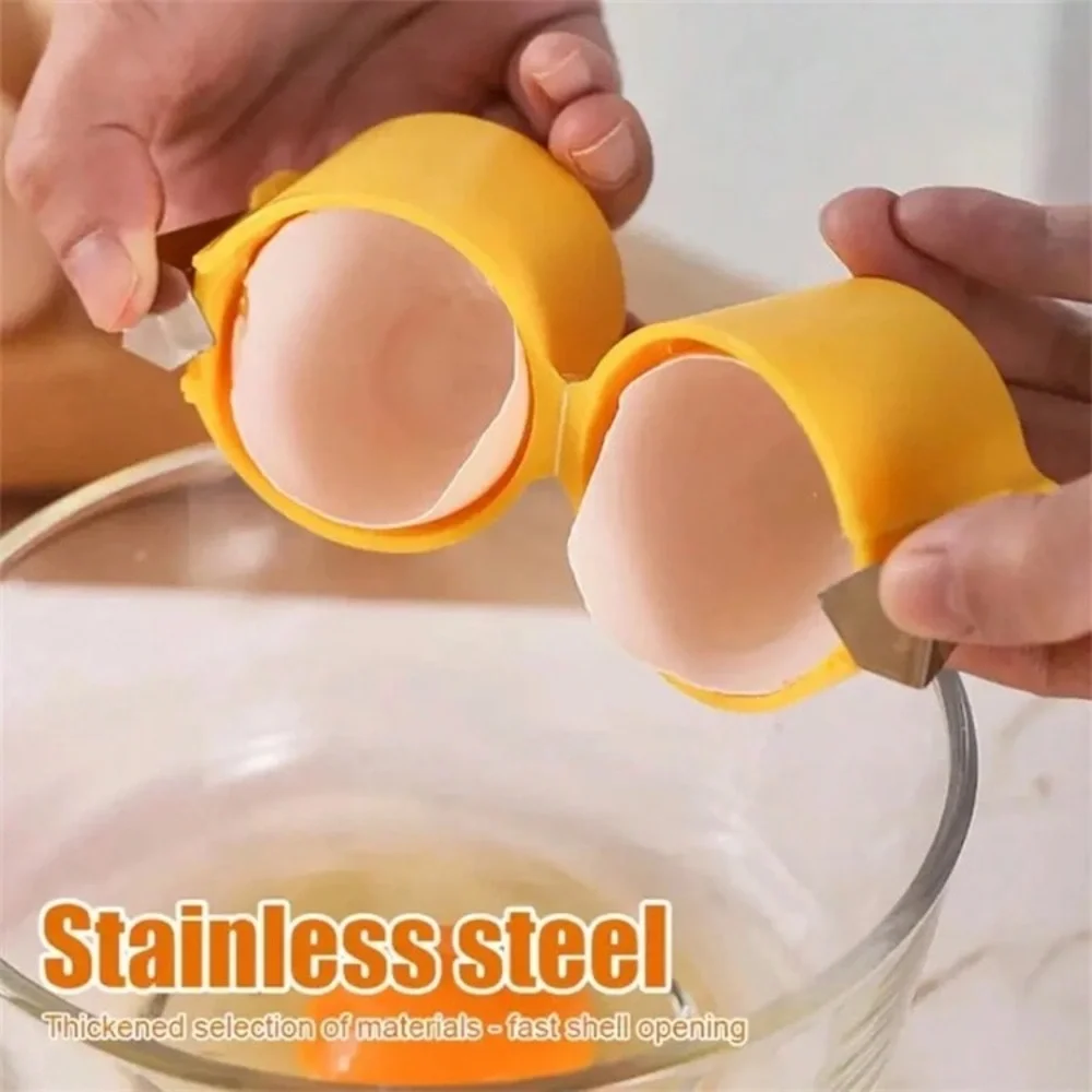 Egg Shell Opener, Egg Splitter - Pink, Orange, or Yellow